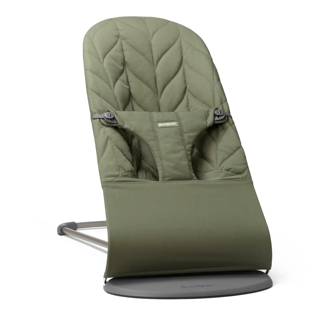 Babysitter Bliss Vävd Bladmönstrad Quilt - Mörkgrön | Baby & Barn - Babysitter | BabyMode