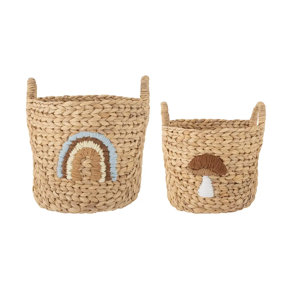 Bloomingville Mini Agnes Korg - Natur | Barnrum - Förvaring - Förvaringskorgar | BabyMode
