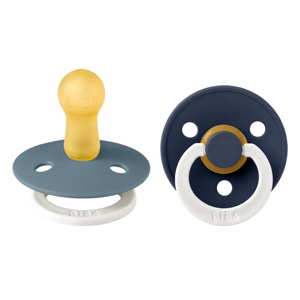 Napp Colour Night 2-pack Latex Rund 6-18 mån - Petrol/Deep Space | Baby & Barn - Sköta - Nappar | BabyMode