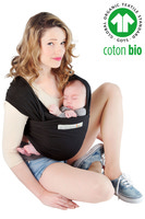 Basic ekologisk bärsjal, svart