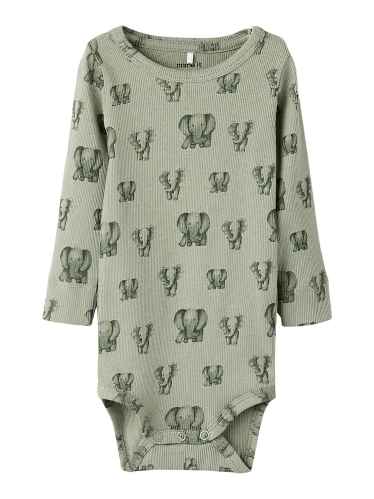 Dam Långärmad Body - Shadow - 74 | Barnkläder - Bodys & overaller - Långärmad body | BabyMode