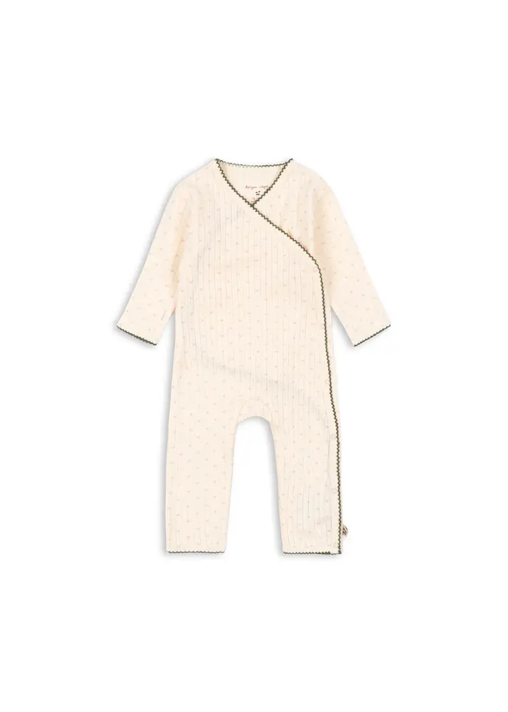 Minnie Newborn Jumpsuit - Mimmie coeur - 0-1 MDR. | Barnkläder - Bodys & overaller - Jumpsuit utan fot | BabyMode