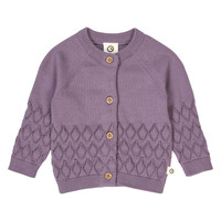 Strikket Cardigan - Lilac fog