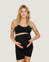 Sömlös Shorts Med Stöd - Svart