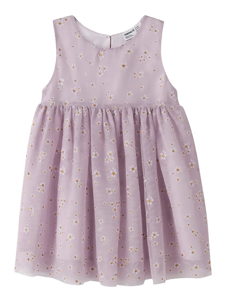Vabos Spencer - Lavender Fog FLOWERS - 92 | Barnkläder - Toppar - Klänningar - Klänningar | BabyMode