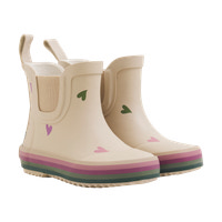 Korta Gummistövlar  m. Tryck - White Pepper