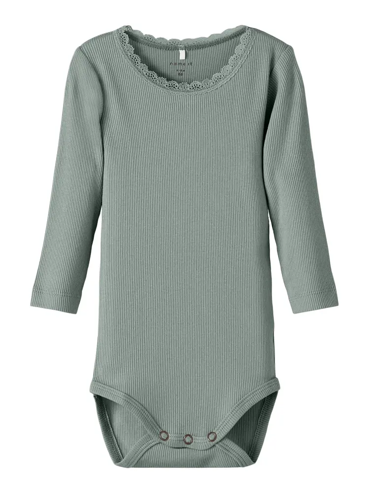 Långärmad Body Kab - Slate Gray - 50