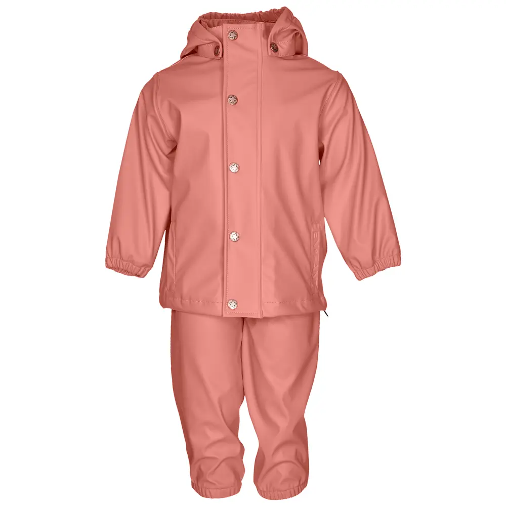 Regnset Solid - Old Rose - 80 | Barnkläder - Ytterplagg - Regnkläder | BabyMode