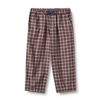 Wheat Sasha Byxor - Blue Holiday Check