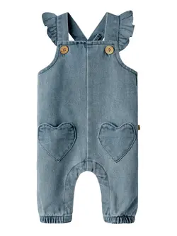 Lulia Denim Hängselbyxor - Medium blue denim | Kläder - Underdelar - Hängsel & jumpsuits | BabyMode
