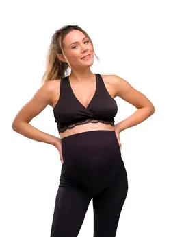 Crossover Sov- Och Amnings-BH Svart M | Graviditet & Amning - Amning - Amnings-BH | BabyMode