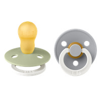 Napp Colour Night 2-pack Latex Rund 18+ mån - Sage/Cloud