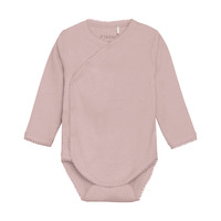 Melange Rib Wrap Body Langærmet - 5016