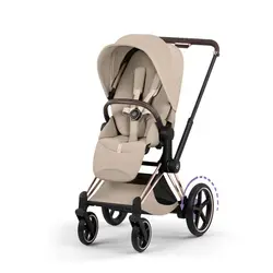 Cybex e-Priam Sittvagn - Style - Cozy Beige/Rosegold | Barnvagnar | BabyMode