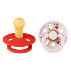 Mumin Colour 2-Pack Napp Latex stl 1 - Candy Apple | Baby & Barn - Sköta - Nappar | BabyMode