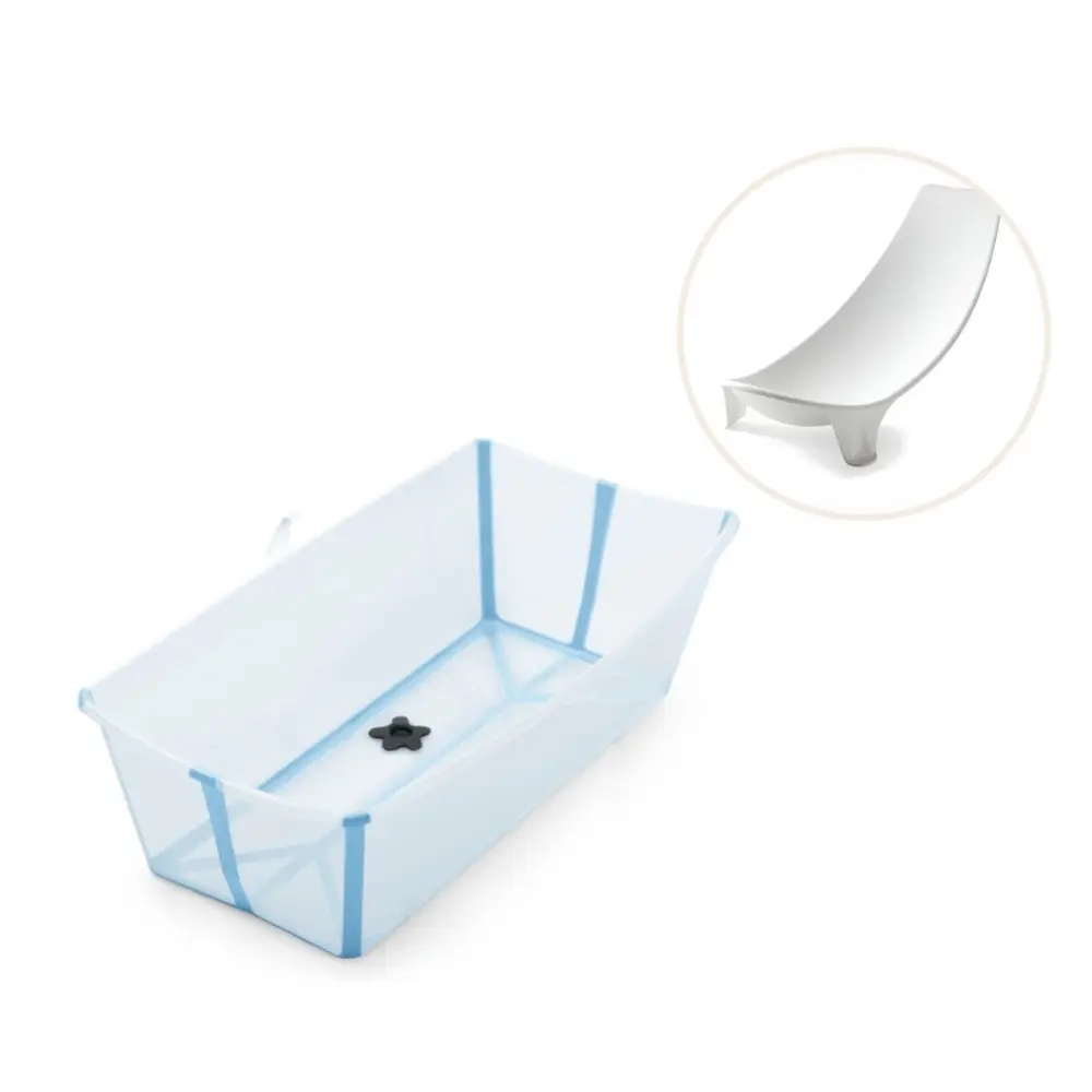 Stokke® Flexi Bath XL Badbalja Inkl. Badstöd - Ocean Blue | Baby & Barn - Sköta - Badkar & badtillbehör | BabyMode
