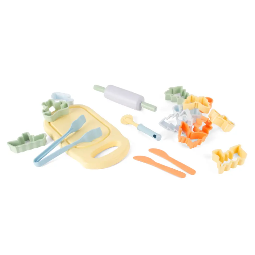 DanToy Recycled Pastels Modellervoksset – 18 Delar