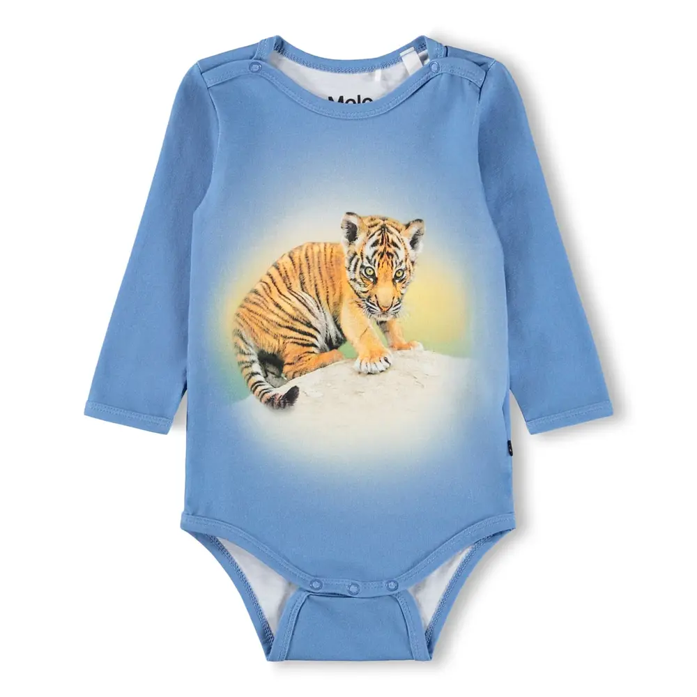 Foss Långärmad Body - Tiger Cub - 92 | Barnkläder - Bodys & overaller - Långärmad body | BabyMode