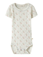 Lil' Atelier Rachello Duna Kortärmad Slim Body - Coconut Milk