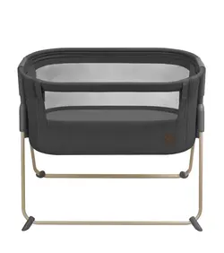 Tori Side by Side Säng - Graphite ECO | Barnrum - Barnsängar & vaggor - Bedside Crib | BabyMode