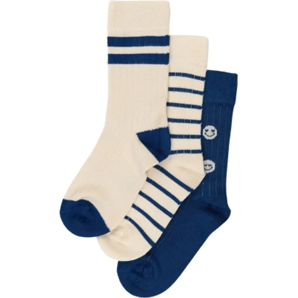 Strumpor Bambu 3-pack - Cobalt Mix - 31/34 | Barnkläder - Strumpor & strumpbyxor - Strumpor | BabyMode