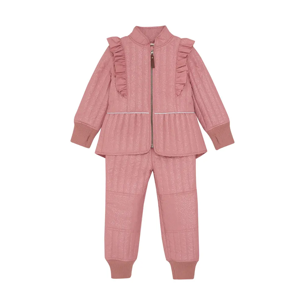 Termoset med Glitter - Old Rose - 104 | Barnkläder - Ytterplagg - Termokläder | BabyMode