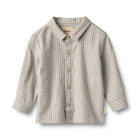 Wheat Oscar Skjorta - Greybrown Check
