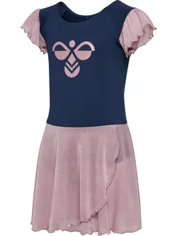 Jr Mix Glitter Klänning - Black iris