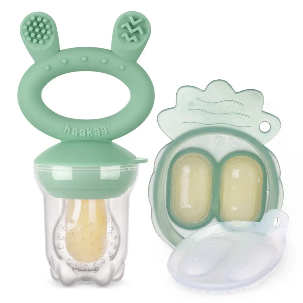 Haakaa Freeze-N-Feed Mini Kombi - Green | Baby & Barn - Äta - Smaknappar | BabyMode
