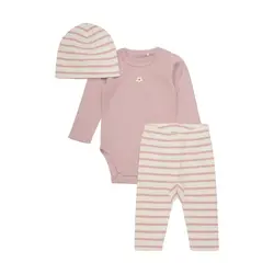 Set Nyfödd - Shadow Gray | Kläder - Bodys & overaller - Långärmad body | BabyMode