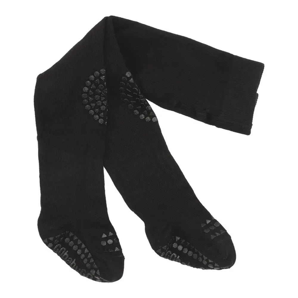 Strumpbyxor med Krypskydd Bambu - Black - 6-12M | Barnkläder - Strumpor & strumpbyxor - Strumpbyxor | BabyMode