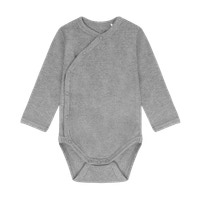 Fixoni Långärmad Wrap Body Rib - Flint Gray Melange
