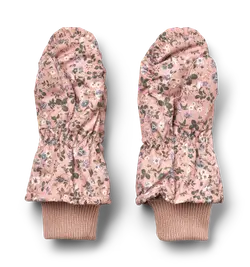 Jazz Puffer Vantar - Rose powder flowers | Kläder - Mössor, vantar och tossor - Vantar & handskar - Vattentäta vantar & handskar | BabyMode