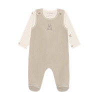 Set m. Body och Velour Romper - Pure Cashmere