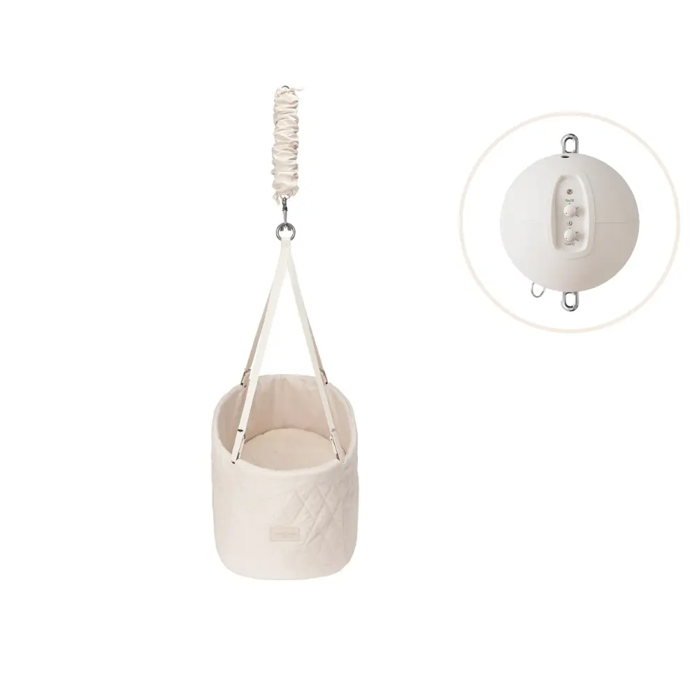 Oval vagga inkl. motor - Natur | Barnrum - Barnsängar & vaggor - Vaggor | BabyMode