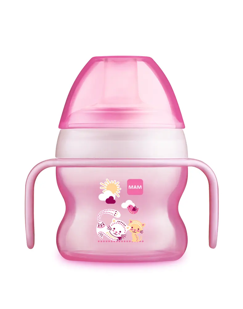 Pipmugg starter cup 150 ml - Rosa | Baby & Barn - Äta - Träningsmuggar & flaskor | BabyMode