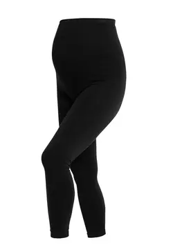 Graviditetsleggings 3/4 Med Stöd Svart XL | Graviditet & Amning - Gravidkläder - Leggings/strumpbyxor | BabyMode