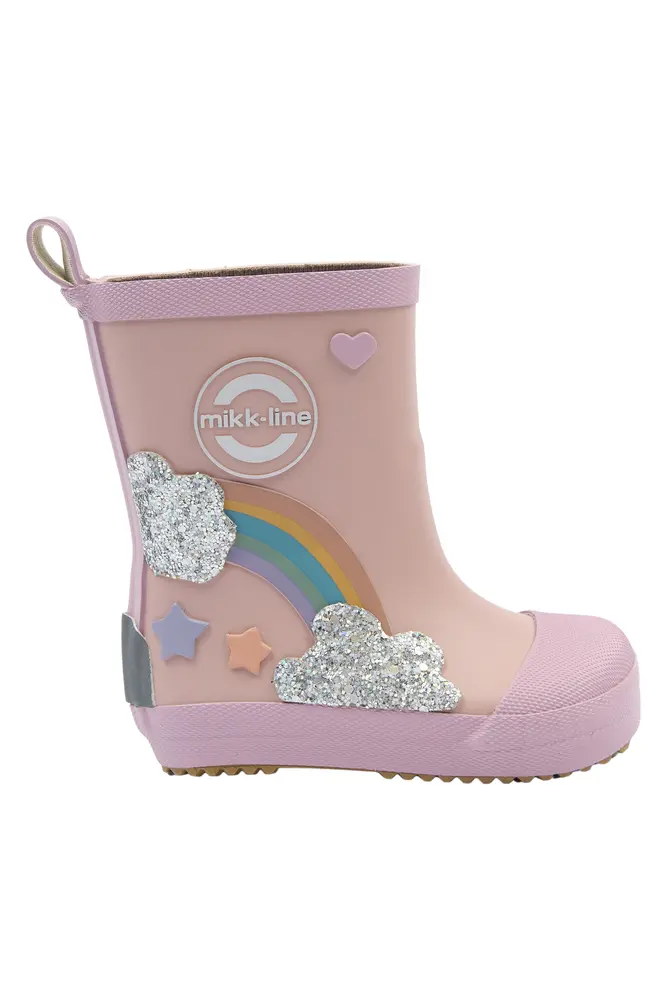 Gummistövlar Regnbåge - Barefoot - Adobe Rose - 27 | Barnskor - Gummistövlar - Korta gummistövlar | BabyMode