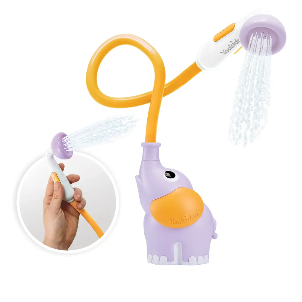 Babydusch Elefant - Lila | Leksaker - Vattenlek - Badleksaker | BabyMode