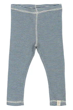 Leggings Dante Ull - Ensign Blue/Dark Off White | Kläder - Ull - Ullbyxor | BabyMode