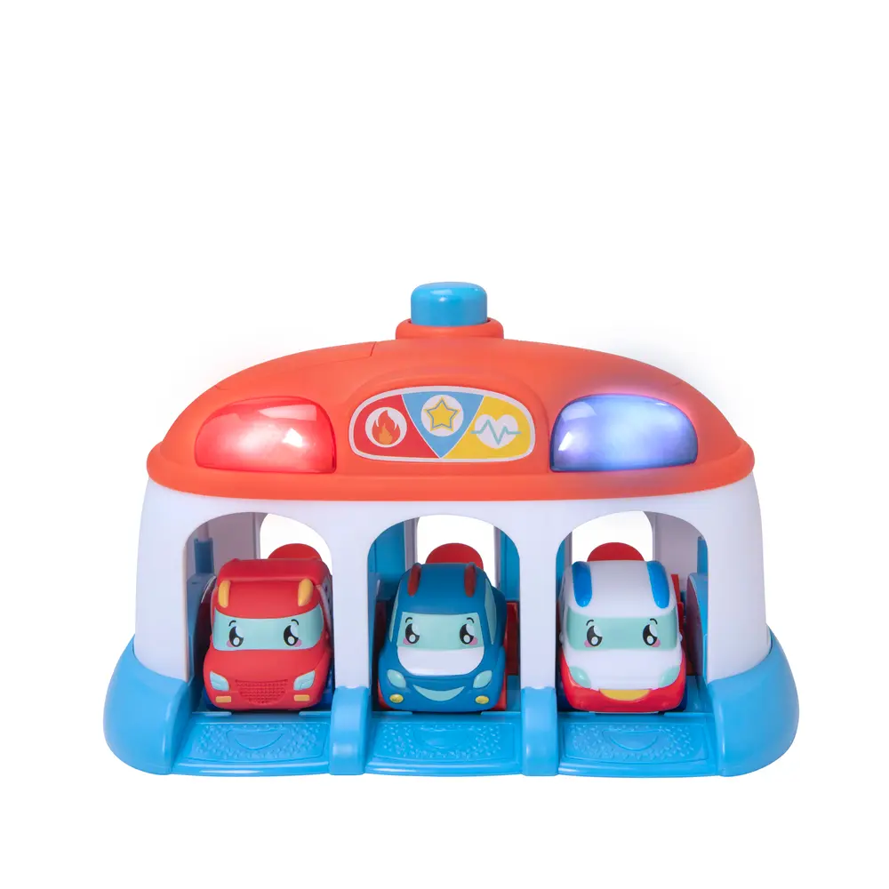 Tiny Teamsterz Tumblers Rescue HQ With 3 Cars | Leksaker - Bilar & maskiner - Leksaksbilar | BabyMode