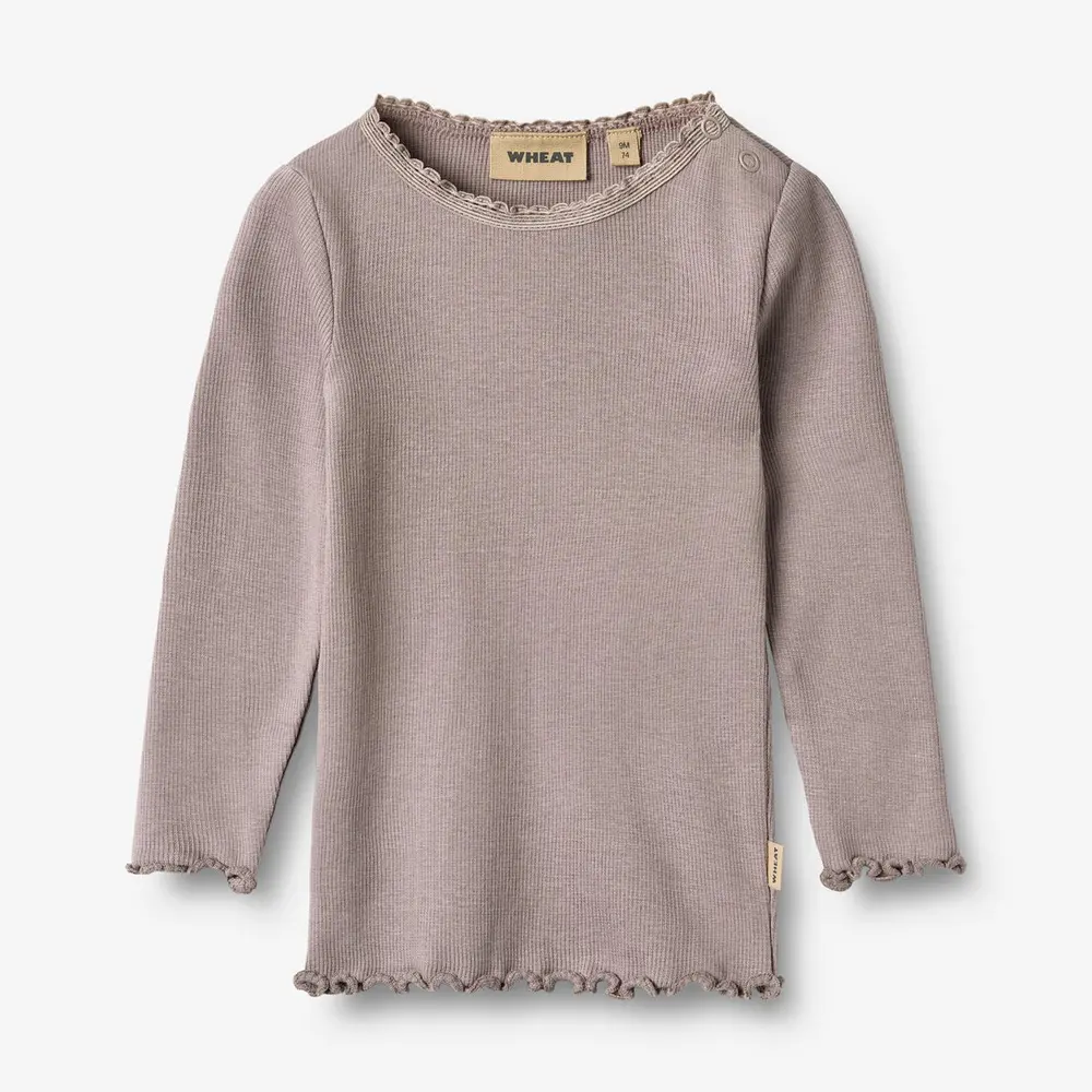 Långärmad Tröja Rib Lace - 9531 - 18 MDR. | Barnkläder - Toppar - Blusar | BabyMode