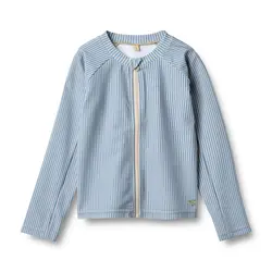 Långärmad UV-tröja Ada - Blue Stripe | Kläder - Badkläder - Badshorts & badtoppar | BabyMode