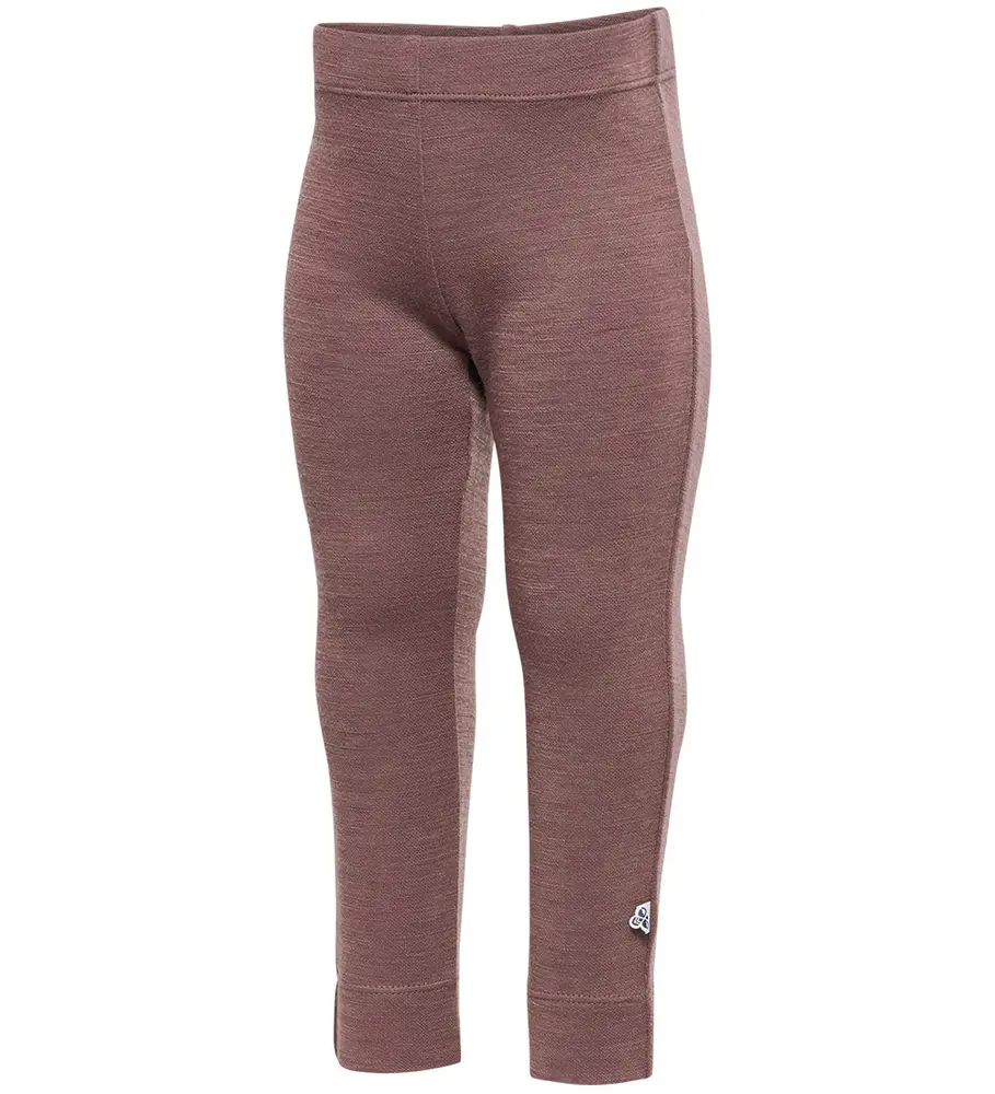 Leggings Ull - Twilight Mauve - 116 | Barnkläder - Ull - Ullbyxor | BabyMode