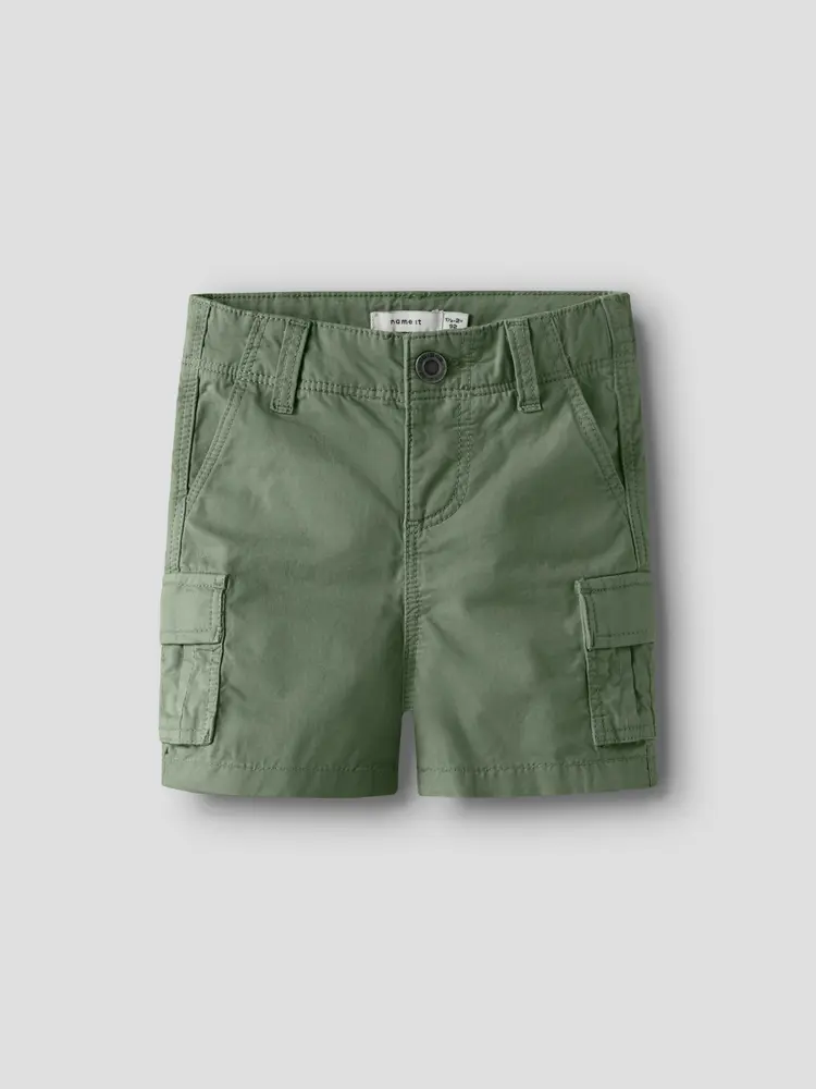 Ryan Straight Cargo Shorts - Aluminium - 98 | Barnkläder - Underdelar - Shorts | BabyMode