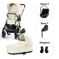 Talos S Lux Duovagn Seashell Beige + Cloud T + Basenhet T