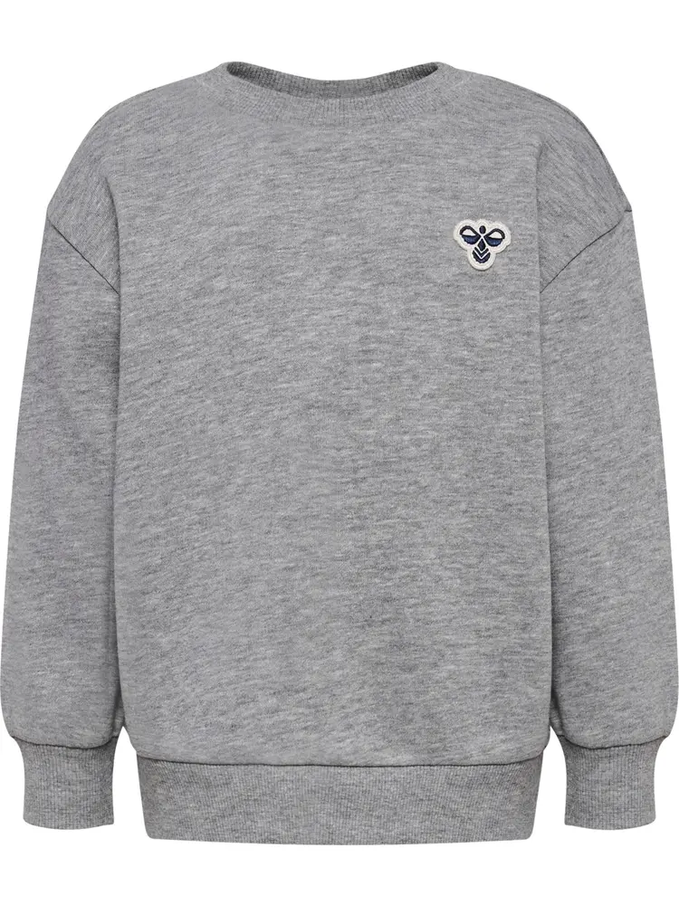 Loose Crewneck Tröja - Grey Melange - 104
