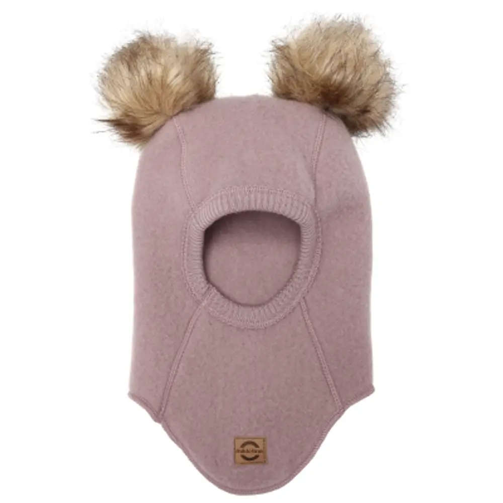 Balaclava Ull med Pom-Pom - Twilight - 62/68
