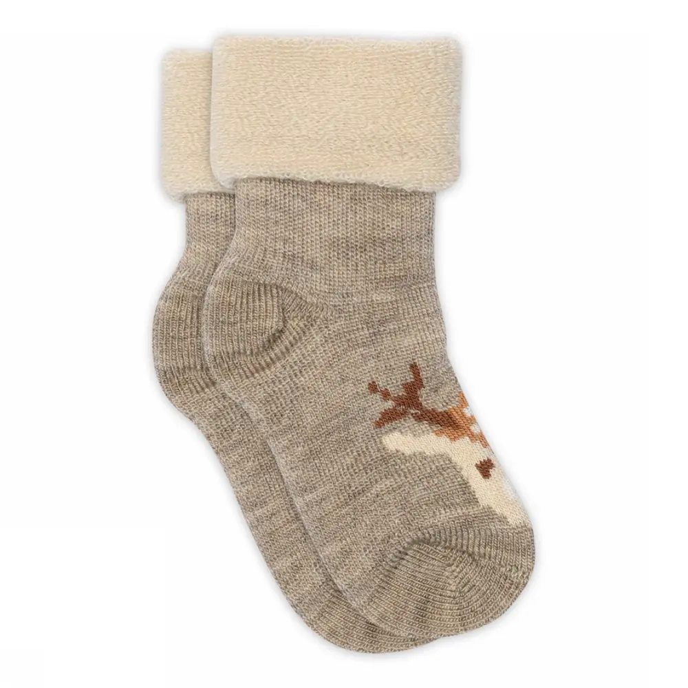 MP Denmark Ollie Strumpor - Light Brown Melange - 19/21