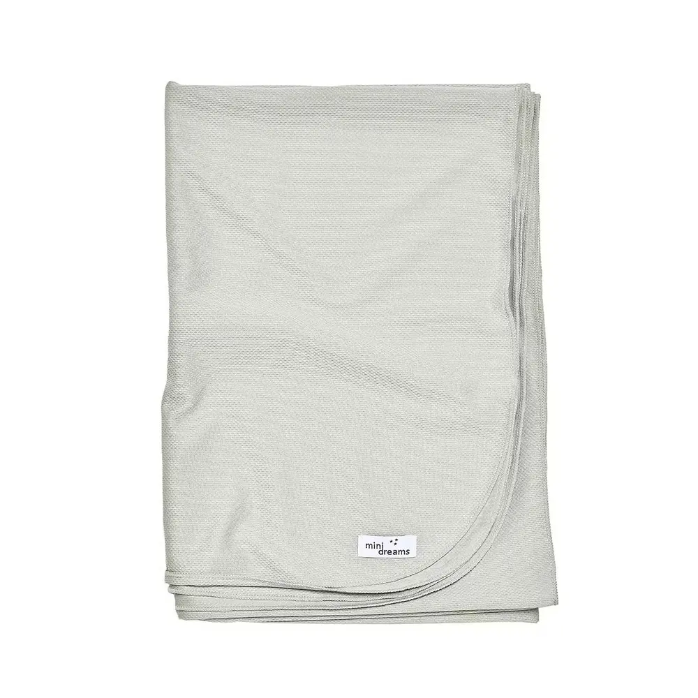 Mini Dreams Uv-filt Mesh UV 50+ 90x130 - Ljusgrå | Barnrum - Textilier - Filtar & swaddlers | BabyMode